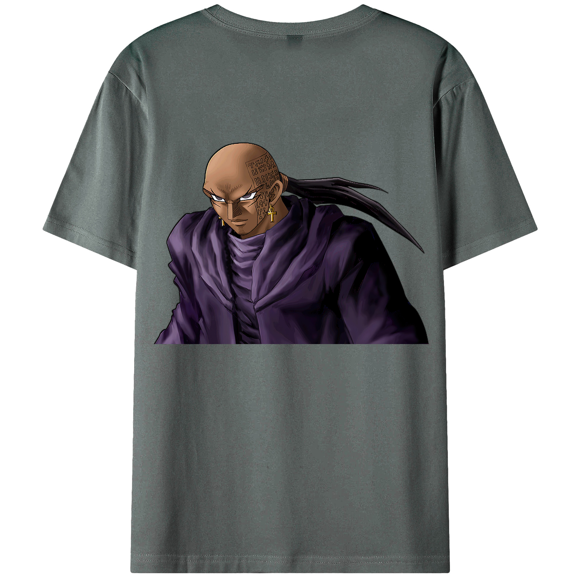 （画像用） 遊☆戯☆王 Yu-Gi-Oh! 綿100％ メンズ半袖Tシャツ（バックプリント） 通気性
